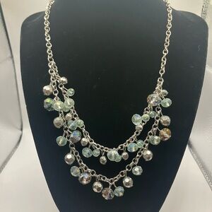 Stunning beaded dangle necklace